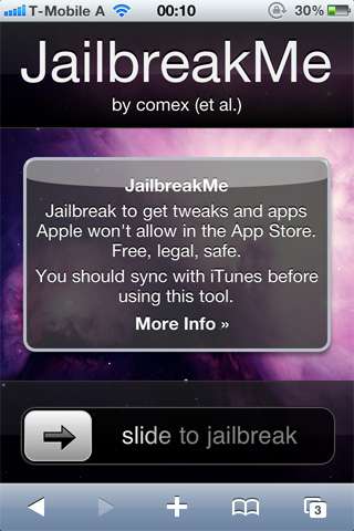 HowTo: iPhone, iPod touch i iPad iOS 4 Jailbreak i odblokowanie za pomocą JailbreakMe.com