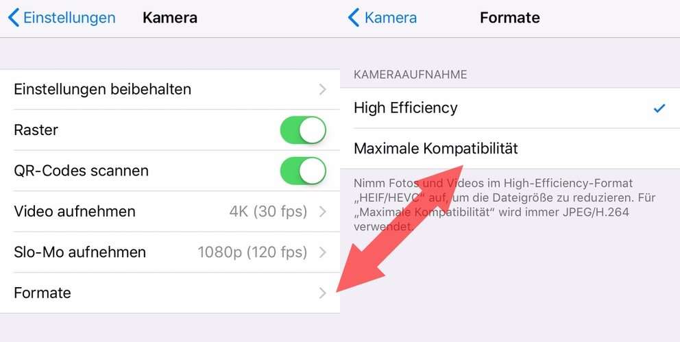 iOS 11: Wyłącz HEIF / HEVC - używaj starych formatów plików z iPhone'em