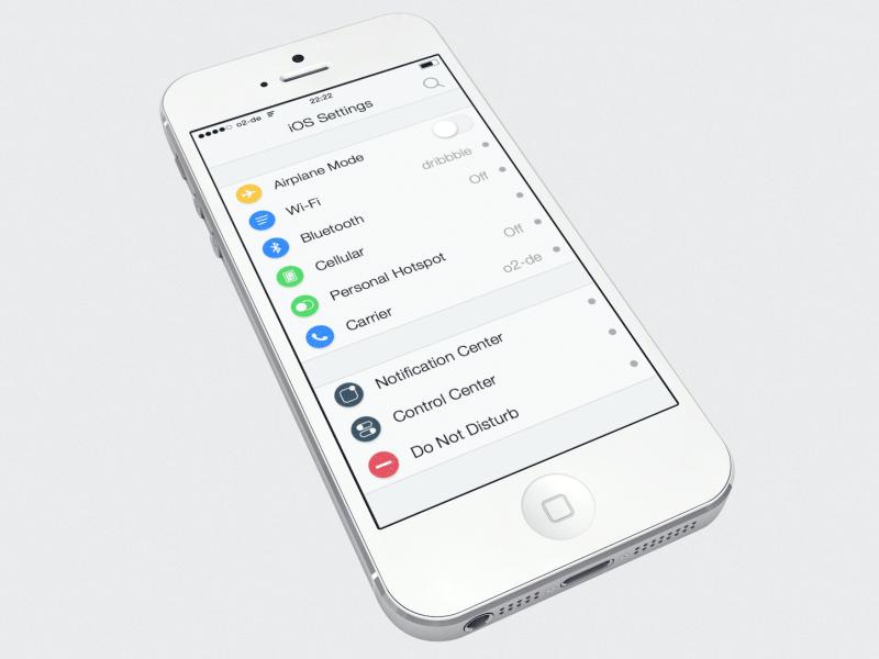 iOS 8: Apple powinien wdrożyć tę koncepcję funkcji wyszukiwania ustawień